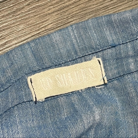 CP SHADES WOMEN'S LONG SLEEVE 100% COTTON Blue SHIFT DRESS TUNIC TOP - SIZE S. - Picture 6 of 8